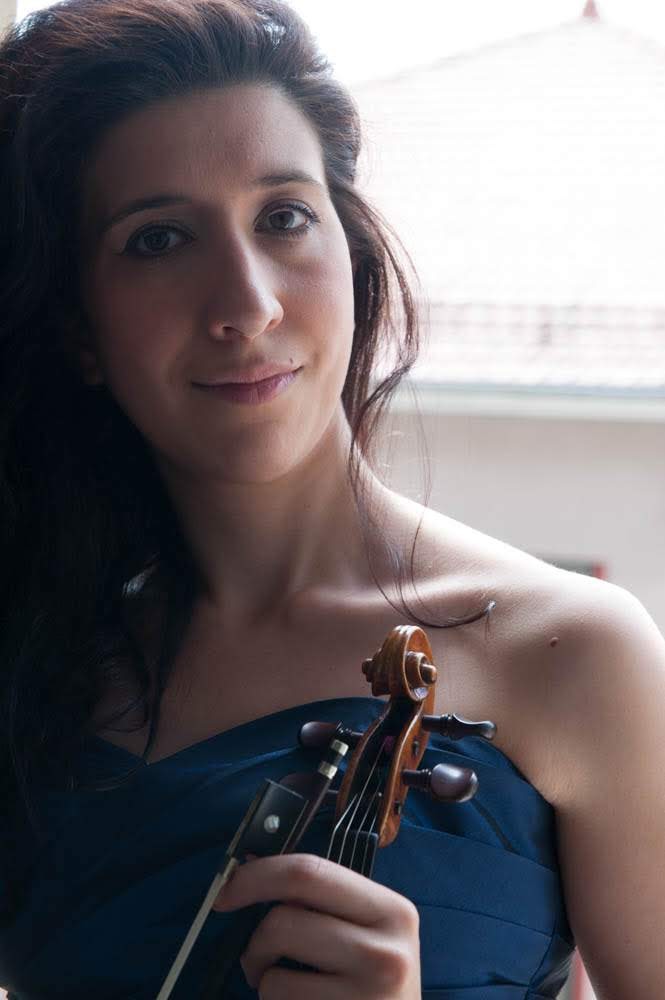 Maïté Louis avec son violon